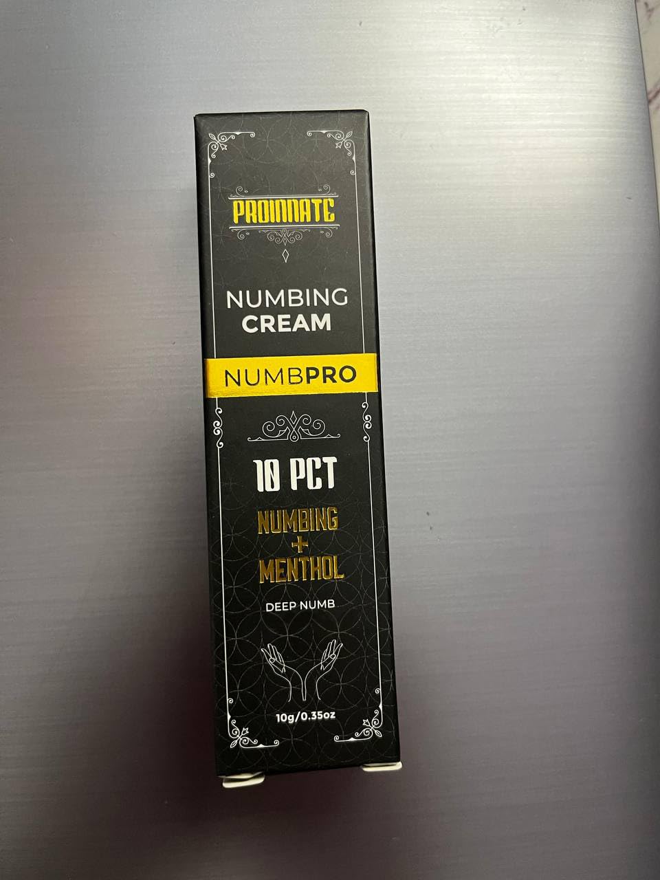 Numbing Cream - Max Strength Deep Painless Numbing Cream for Piercing, Waxing, 10% Highest Purity Numb Ingredient with Menthol, Emu Oil and Arnica 2Pcs(2x10g)