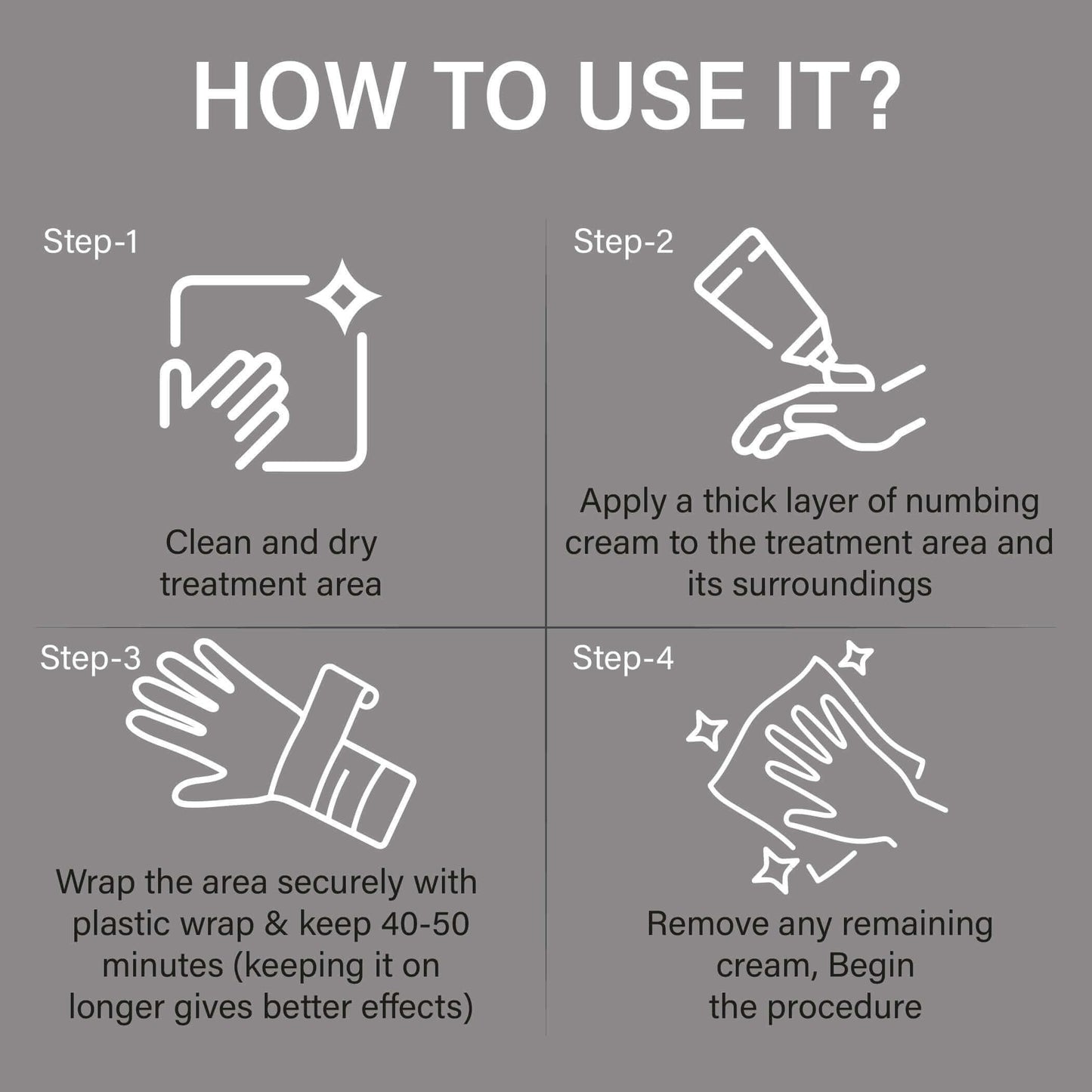 Numbing Cream - Max Strength Deep Painless Numbing Cream for Piercing, Waxing, 10% Highest Purity Numb Ingredient with Menthol, Emu Oil and Arnica 4Pcs(4x10g)