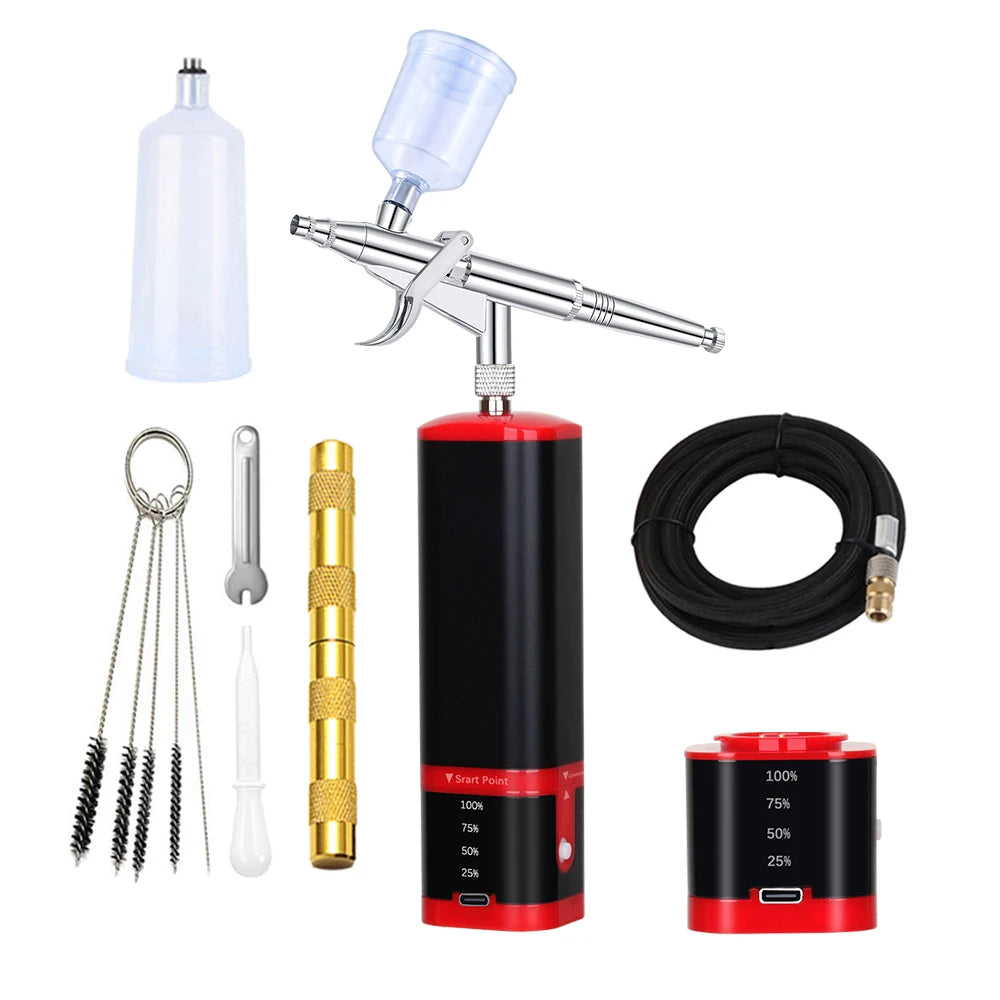 Professional Body Kit  Tattoo Airbrush Gun Kit Nail Art Machine For Nails Tanning Beauty Airbrush Kit