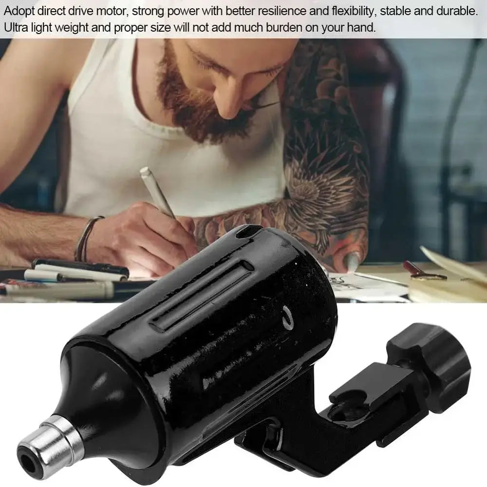 Aluminum Alloy Direct Drive Motor Machine Lined With Shader Rotary Tattoo Machine Powerful Machine Gun Tool RCA Interface Supply