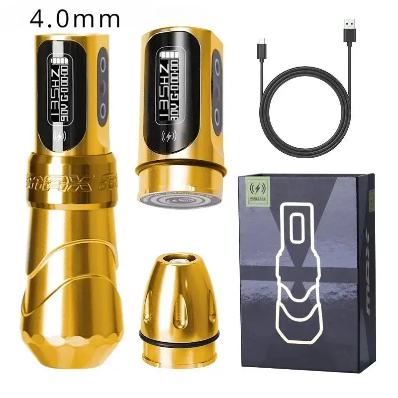 FK Iron Flux Max New Style Popular Professional Wireless Rotary Tatoo Machine Pen 3.5mm,4.0mm,4.2mm Stroke Art Home