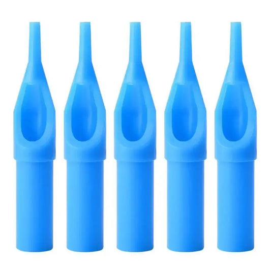 Mixed Sterile 5/9R Tattoo Nozzle  Tattoo Blue Machine Tip Needle Kit Plastic Tattoo Tube Cup Body Art Supplies Tattoo Tips